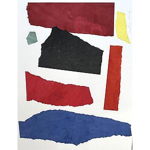 Collage teñido L #25