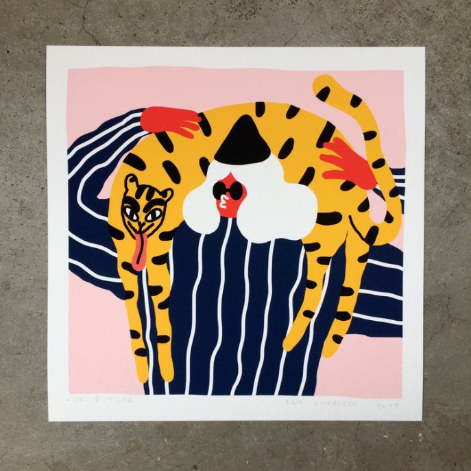 Girl and tiger (M)