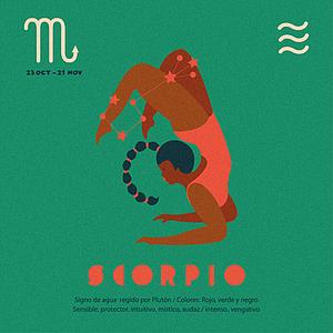 Illustrated Zodiac Scorpio