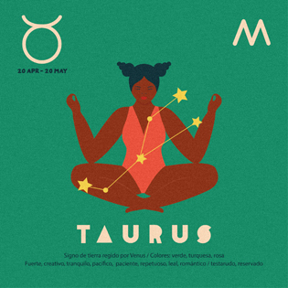 Illustrated Zodiac Taurus