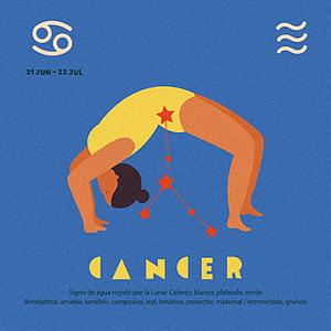 Illustrated Zodiac Cancer