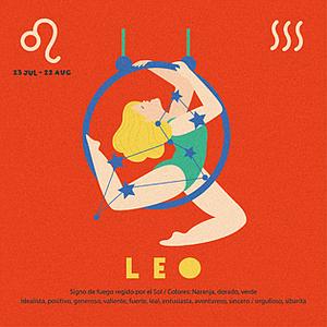 Illustrated Zodiac Leo