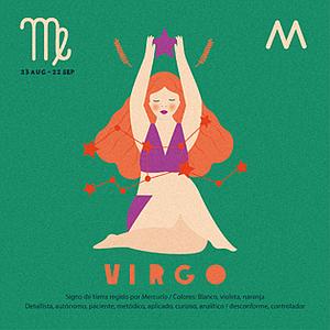 Illustrated Zodiac Virgo
