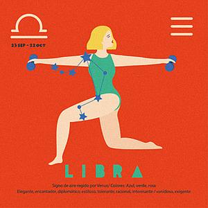 Illustrated Zodiac Libra