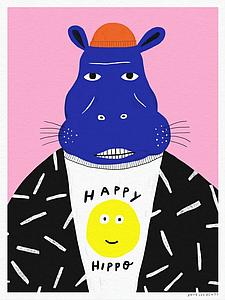 Happy hippo