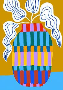 Striped vase (M)