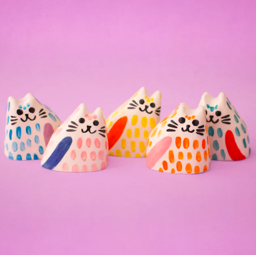 Baby Cat ceramic sculpture