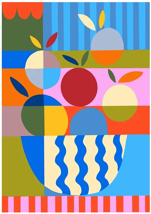 Colour block Mandarines (S)