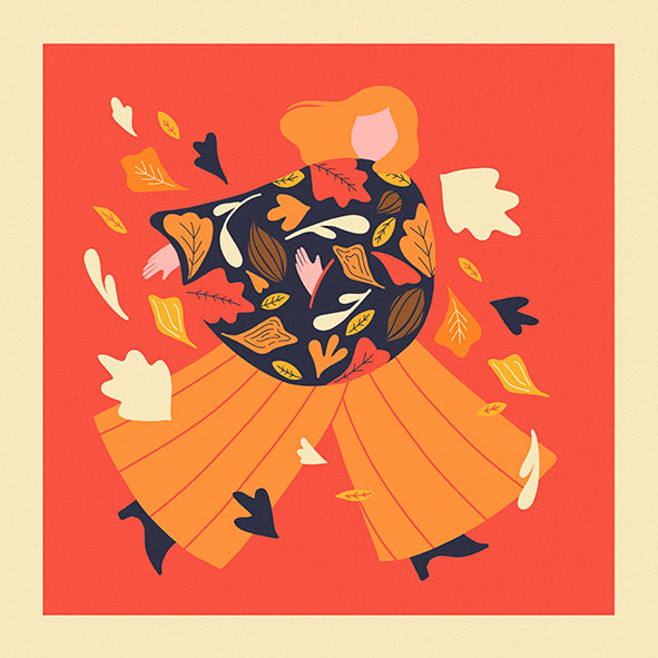 Autumn cape