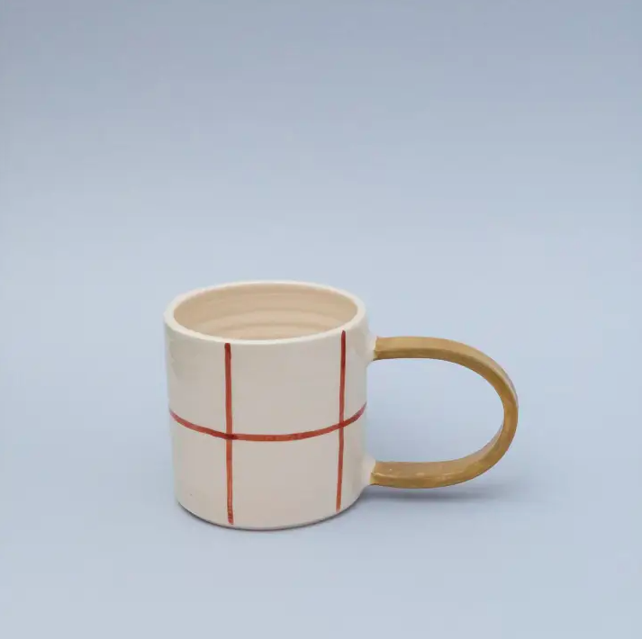 Taza Quadri/Verde oliva