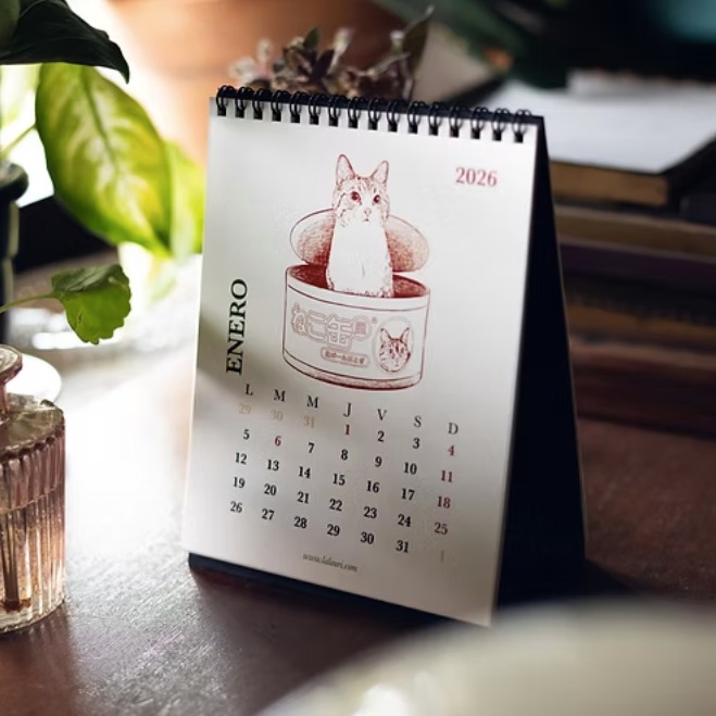 Calendario de mesa 2025