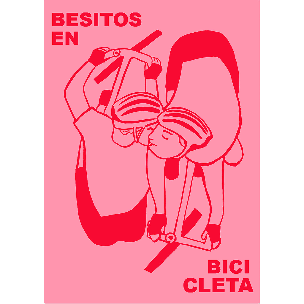 Besitos en bicicleta - rosa (M)