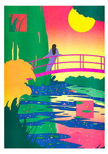 MEDEM Maria - Le Bassin aux nymphéas, harmonie rose (Claude Monet)