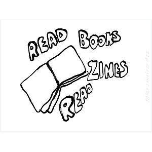 Leer libros y fanzines - Postal