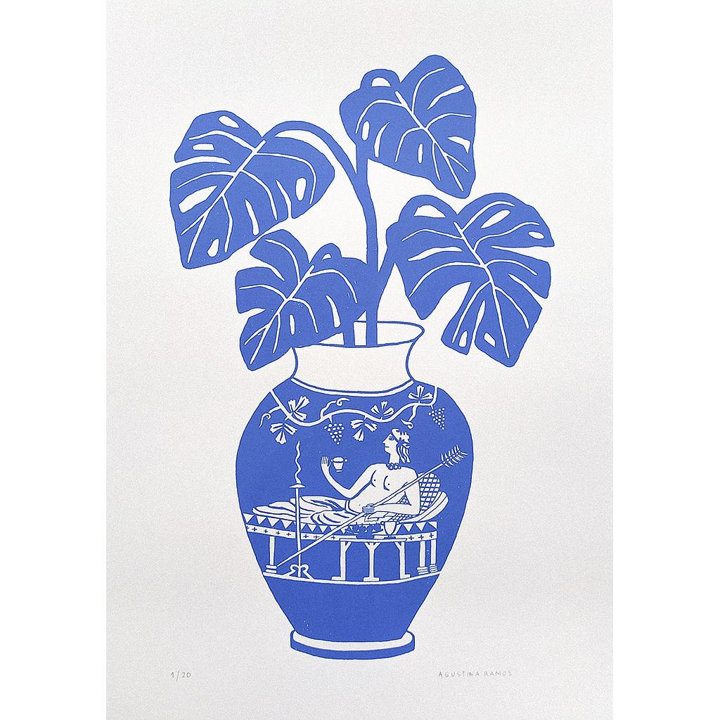 Jarrón Azul 
