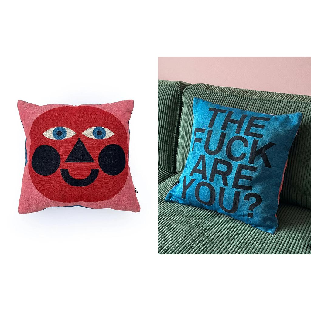 HAPPY FACE Cushion Cover