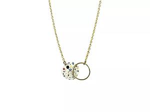 MOTTLED collar blanco