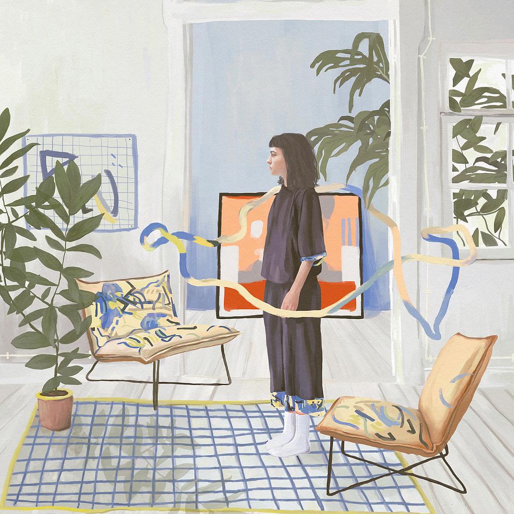 Inés outlined - Canvas M