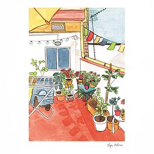 Terrassa amb estenedor (M)